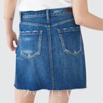BLANK NYC Front zip distresses denim mini skirt size 27 Photo 1