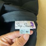 Stop Staring By Alicia Estrada Black Cape Midi Dress Size M Photo 5