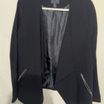 Forever 21 🎄 Black open Blazer with Zipper Accents Photo 0