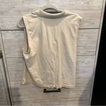Karen Scott  Beige Collared Sleeveless Polo Tank Top Size XL Casual Knit Stretch Photo 3