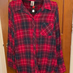 Terra & Sky 🏂🏂🏂BOGOHO 🏂🏂🏂 Red and Blue Plaid Button Down Shirt-XXL Photo 0