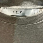 IRO NWT Paris Lusse Pleated Crewneck Sweatshirt Top Mixed Gray Grey S Photo 4