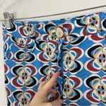 ZARA  Geometric Print Linen Blend Trouser Pants Wide Leg Size Small Photo 6