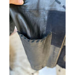 Winlit Leather Patchwork Coat Hood Urban Luxe Quiet Edge Avant Photo 4