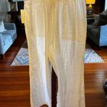 Kenzie relaxed white gauze beach pants sz L white wide leg Size L Photo 1