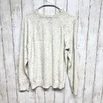 Vince  Sweater Women Size Medium Wool Crewneck Long Sleeve Blouse Cream Preppy Photo 6