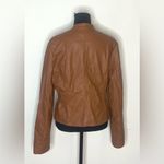 Bongo - Women's Brown Leather Jacket Size XL/EG Photo 4