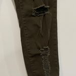 Hunter Silver Crush Green Distressed Jeans Size 5/6 Photo 2