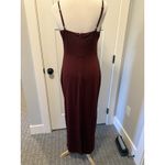 Midi‎ Cut Out Dress Wine Wedding Guest Size Large Red Photo 2