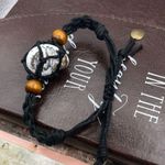 Handmade Handcrafted Tumbled Citrine Oregon Coast Agate Crochet Adjustable Bracelet Photo 7