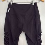 Zella MOVING SALE - lace it up midi black cutout Leggings Photo 5