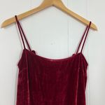 Reformation  Red Velvet Ariana Midi Dress Photo 3