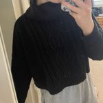 Jack by BB Dakota Cropped Black Turtle Neck Sweater Photo 2