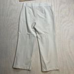 Michael Kors  Womens White Wide Leg Cropped Pants Size L Cotton Blend Stretch Photo 8