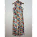 Molly Bracken Parasol Umbrella Printed High Low Midi Dress Size Small Photo 4