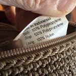 The Sak NEW Crochet Crossbody Purse Bag Tan Brown 8x7 Zipper Nylon Photo 4