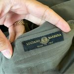 Luciano Barbera Moss Green Silk Blazer Jacket Photo 7