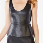 BCBG Maxazria Faux Leather Top Photo 1