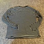ZARA Disney Mickey Mouse Striped Long Sleeve Shirt  Women Size M Black White Photo 6
