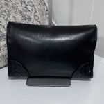 Bottega Veneta Intrecciato Leather Pouchette Clutch in Black Photo 6