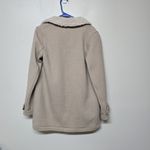 Wilfred Free Aritzia Shearling Lined Wool Coat XS Beige Zip Jacket Menchi Fabric Photo 4