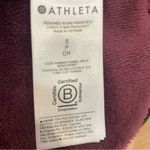 Athleta Cozy Karma twist neck sweatshirt. Deep Burgundy Color sz small Photo 10