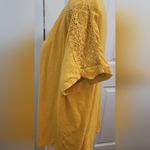 Sonoma Yellow Relaxed Cotton Embroidered Short Sleeve Tee Sz XL Photo 2