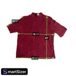 Liz Claiborne Red Animal Print Turtleneck, Cheetah Leopard Print, Stretch Fabric Photo 3