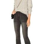 Nili Lotan Cropped French Military Pants Jeans Carbon Grey Cotton Utility SZ 27 Gray Photo 0