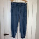 Cloth & Stone  Women's Joggers Pants‎ Drawstring Waist Tencel Blue Casual Small Photo 2