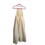 ASOS NWT  Designs Halter Neck Low Back Wedding Dress Sz 4 Apricot Clementine Photo 2