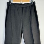 Lafayette 148 Italian Punto Milano Pant Charcoal Large Straight Leg Trouser Gray Photo 2