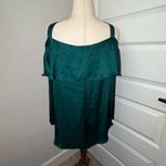 Libby Edelman  Open Shoulder Ruffle Bell Sleeve Blouse Shirt Top Photo 2