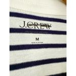 J.Crew | NWT Vintage jersey johnny-collar shirt in stripe Ivory Eve | Sz M Photo 4