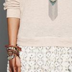 Free People Beach Crochet Trim Tunic Top Photo 2