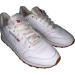 Reebok ‎ Classics Womens 8.5 White Leather Lace Up Sneakers Athletic Shoes Photo 0
