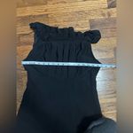 Moschino Silk Ruffle Black Dress 38/US 4 Photo 8