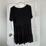 Nicole Miller Black Tiered Tunic Top Photo 1