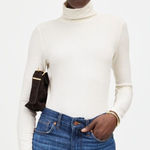 Madewell  Ribbed Turtleneck Long-Sleeve Tee Women’s Small Photo 0