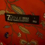 Summer Floral Top by NY & Company Orange Size L Photo 2