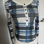 Free People Movement Long Sleeve Layering top
Plaid Button-Up Women's Top Photo 0