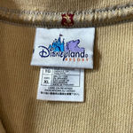 Disney Vintage  1955 Mickey Badge Embroidered Zip Up Beige Jacket Size XL Photo 3