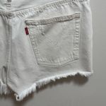 Levi's Levi’s white high rise ribcage cutoff denim jean shorts 28 festival summer beach Photo 7