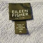 Eileen Fisher Petite Large Purple Wool Textured Short Sleeve Tunic Top PL Photo 3