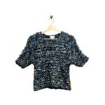 Gantos Eyelash Sweater Blue Size M Vintage Size M Photo 1