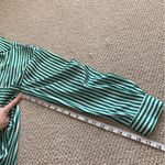 Vine & Love Striped Oversized Button Down Blouse Shirt Top Size Small Silky EUC Photo 7