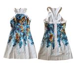 Karen Millen Karen Millen Floral Print Halter Dress UK 8 US 4 Fit & Flare Sleeveless Photo 2