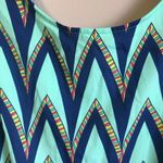 Pink Owl  apparel small blue and navy chevron dress Photo 1