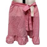 Vintage Half Full Apron Kitchen 40s 50s Red White Gingham Pockets Novelty u Photo 1