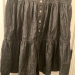 Time And Tru Women's Tiered Button Front Denim Skirt Western Choose Your Size Black Size undefined Photo 2